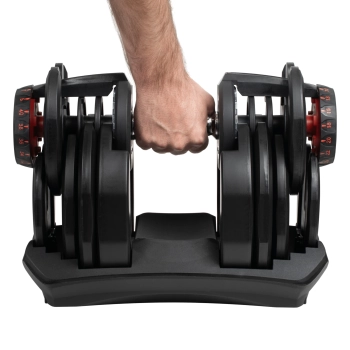 Zestaw hantli regulowanych 5kg - 40kg zestaw gumowane